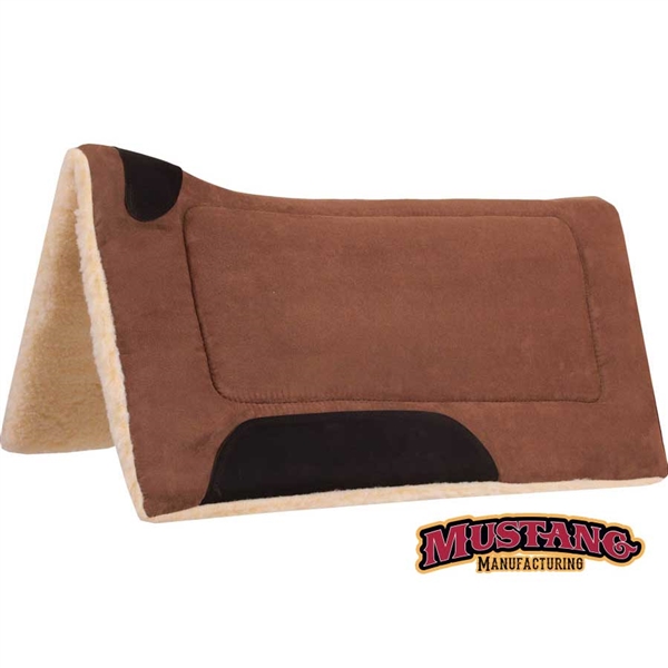 Mustang® Faux Suede Contoured Pad w/Fleece - Brown