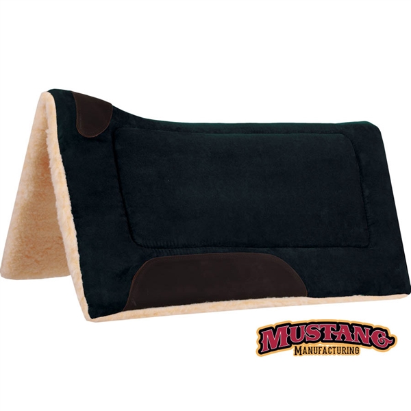 Mustang® Faux Suede Contoured Pad w/Fleece - Black