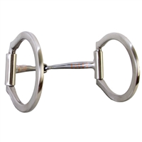 Ranchmans Brushed Steel Dee Ring Snaffle