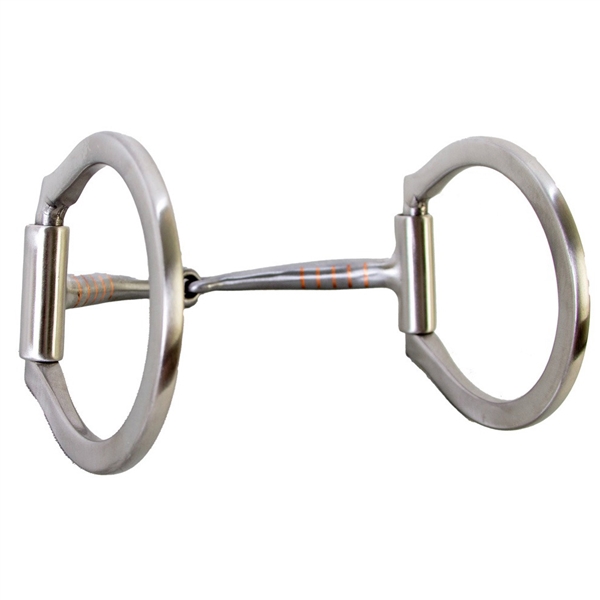 Ranchmans Brushed Steel Dee Ring Snaffle