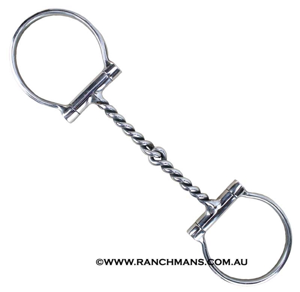Ranchmans Twisted Wire Dee Snaffle