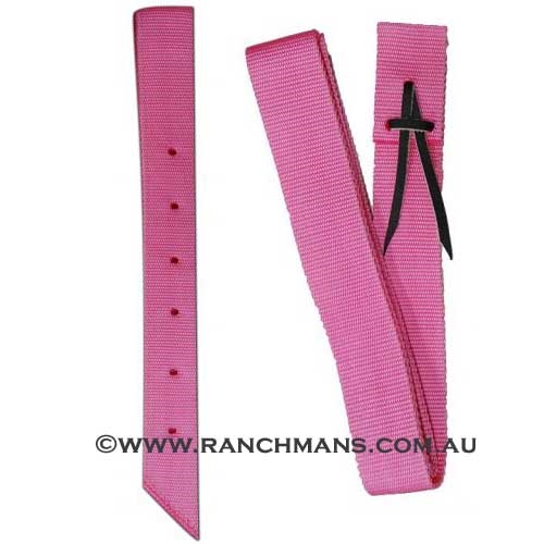 Ranchman's Hot Pink Nylon Latigo & Off Billet Set