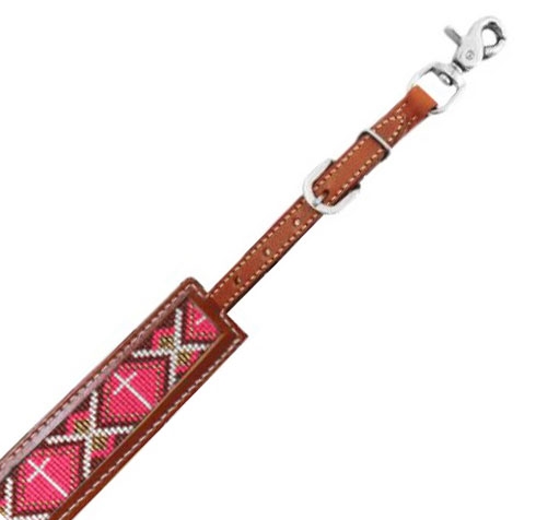 Showman® Pink Beaded Breast Collar Wither Strap