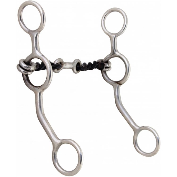 Ranchmans Junior Cowhorse Twisted Wire Dog Bone Gag Bit