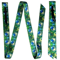 Showman® Peacock Print Design Nylon Latigo & Off Billet Set