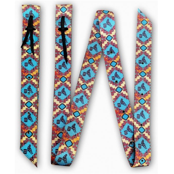 Showman® Barrel Racer Print Design Nylon Latigo & Off Billet Set