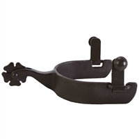 Ranchmans Mens Antique Finish Cloverleaf Spurs