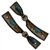 Showman® Ladies Painted Blue Flower Spur Straps