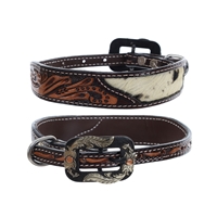 Showman® Cowhide and Tool Leather Dog Collar
