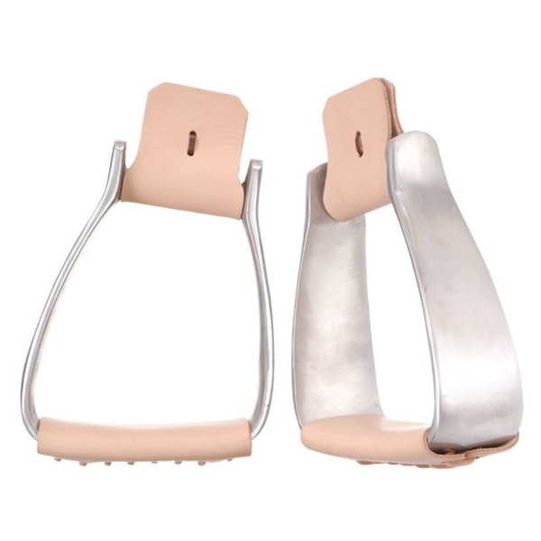 Ranchmans Aluminium Angled Deep Roper Stirrups