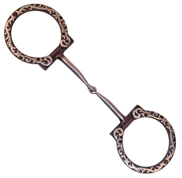 Cowboy Collection Floral Dee Ring Snaffle