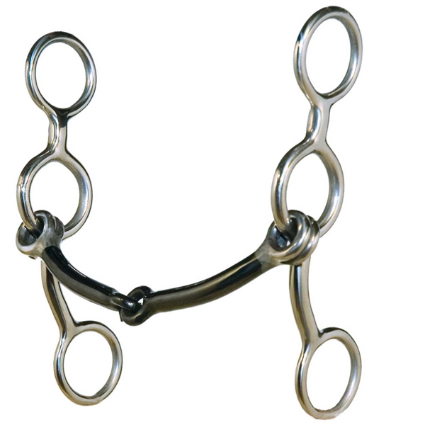 Metalab® Junior Cowhorse Smooth Snaffle Gag Bit