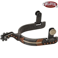 Weaver Leather® Ladies Buffed Black Arrow Design Spurs