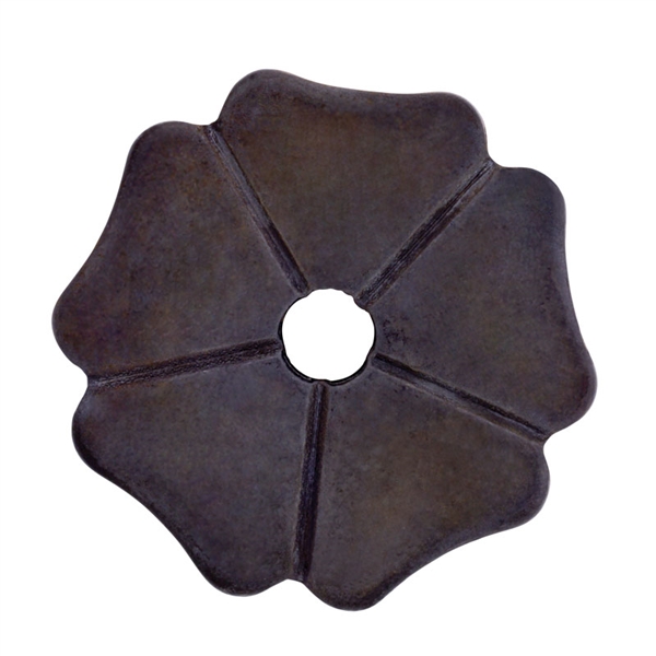 1 1/8" Antique Brown Steel Cloverleaf Rowels