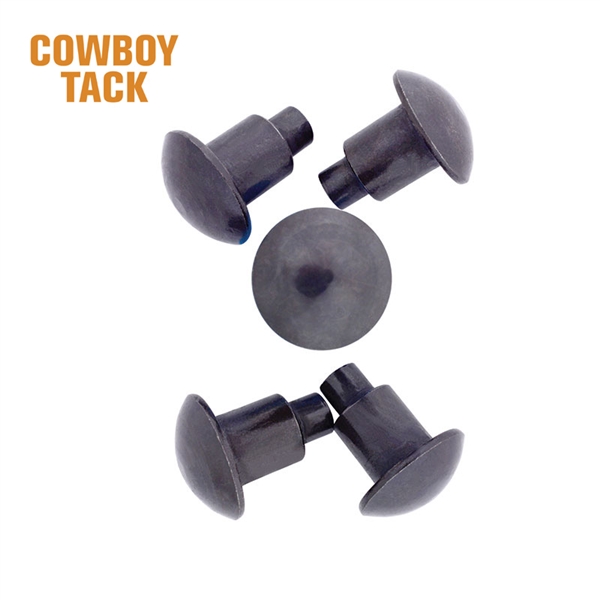 Cowboy Tack® Black Steel Spur Buttons