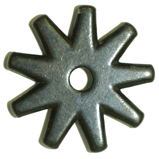 Black Satin Steel 9 Point Rowels
