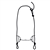 Cowboy Tack® Black Satin Twisted Wire Sliding Gag Bridle