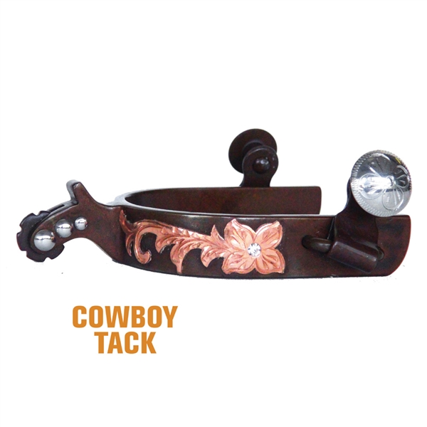 Cowboy Tack® Ladies Copper Crystal Spurs