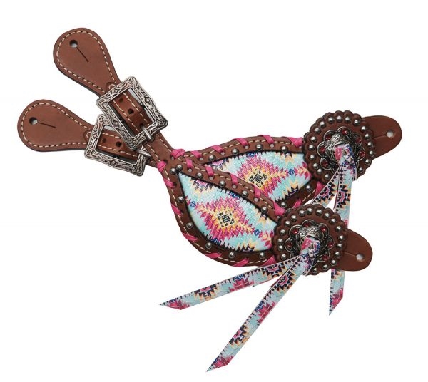 Showman® Ladie's Navajo Diamond Design Spur Straps