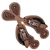 Showman® Youth Basketweave Tooled Spur Straps