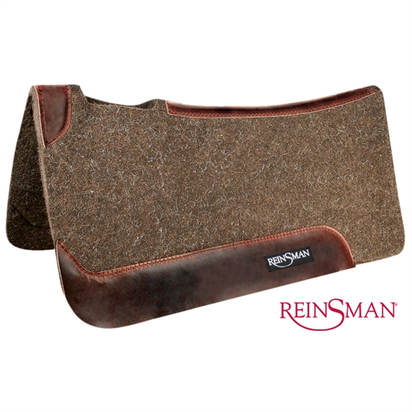 Reinsman® Dark Wool 3/4" Contour Barrel Saddle Pad