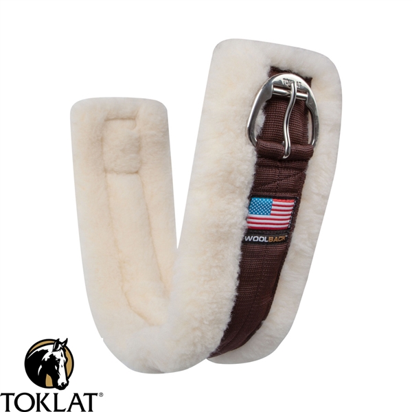 Toklat® WoolBack™ Competition Fleece Straight Cinch - Stainless Steel Hardware