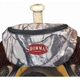 Showman® Nylon Insulated Saddle Pouch - Natural Camo