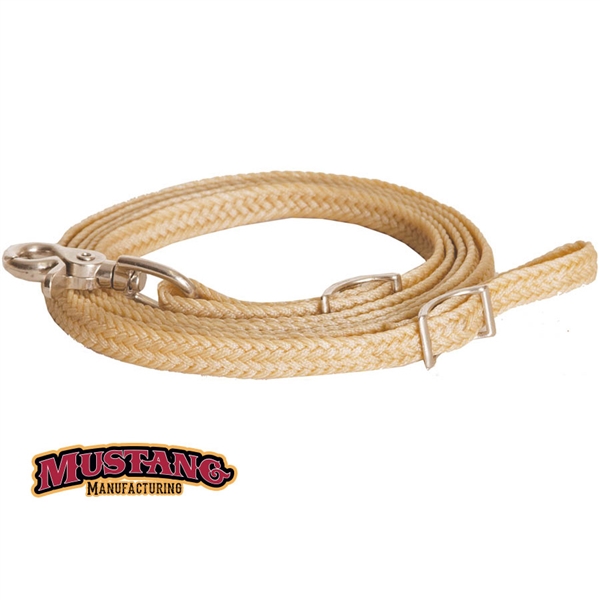 Mustang® Flat Braided Waxed Roping Rein-5/8"