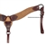 Ranchmans Two Tone Roughout Roping Breast Collar