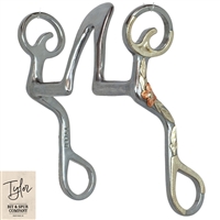 Tyler Bit & Spur Co Chrome Floral Short 27 Shank Cathedral Bit