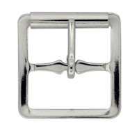 1/2" (13mm) Nickel Plated Skate Buckle w/Roller