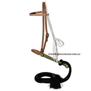 Ranchmans® Breaking Bridle w/Double Rope Noseband