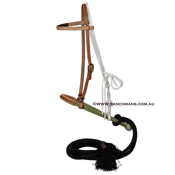 Ranchmans® Breaking Bridle w/Double Rope Noseband