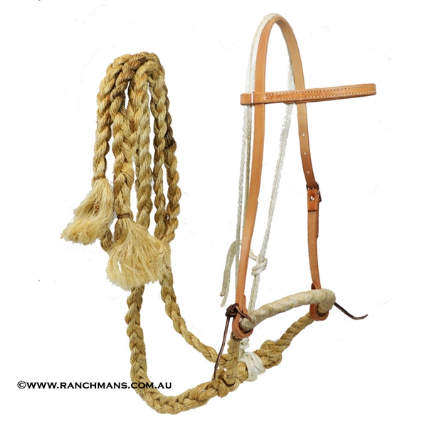 Ranchmans® Grass Rope Loping Hackamore