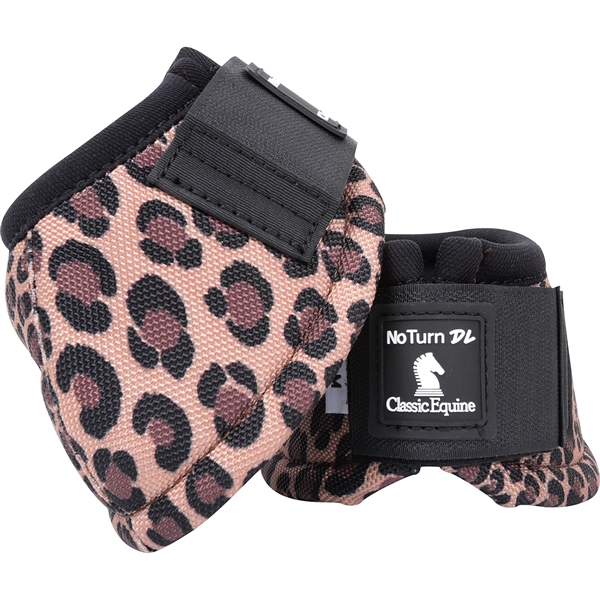 Classic Equine® DL No Turn Bell Boots - Cheetah