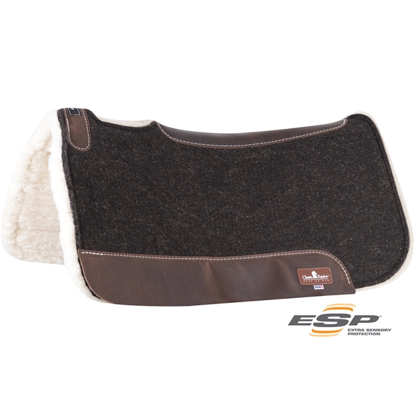 Classic Equine® ESP Felt Top/Fleece Bottom Saddle Pad 31" x 32"