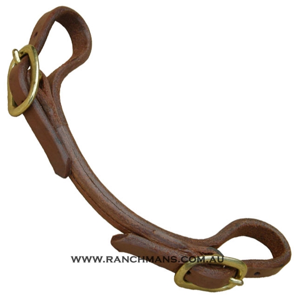 Ranchman's Premium Harness Leather Curb Strap