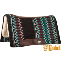 Cashel® Contoured Performance Blanket Top Fleece Bottom Saddle Pad-34"x 38" Black & Teal