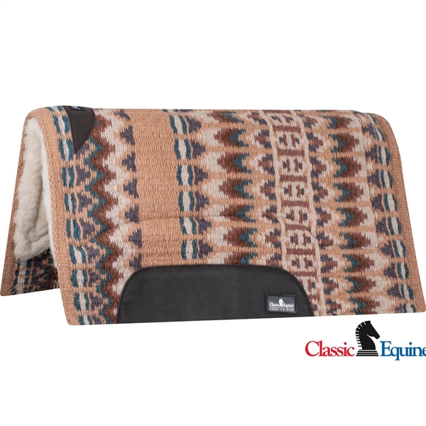 Classic Equine® Sensorflex® Saddle Pad 32" x 34" - Fawn & Peacock
