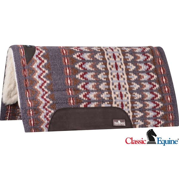 Classic Equine® Sensorflex® Saddle Pad 32" x 34" - Slate & Russet