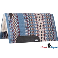 Classic Equine® Sensorflex® Saddle Pad 34" x 38" - Cornflower Blue & Baby Blue