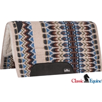 Classic Equine® Sensorflex® Saddle Pad 34" x 38" - Latte & Moss Green
