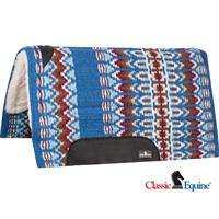 Classic Equine® Sensorflex® Saddle Pad 34" x 38" - Ultra Marine Blue & Pacific Blue