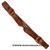 Ranchman's 1/2" Stitched Leather Button Curb Strap-Natural