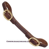 Ranchman's Premium Harness Leather Curb Strap - 1/2"
