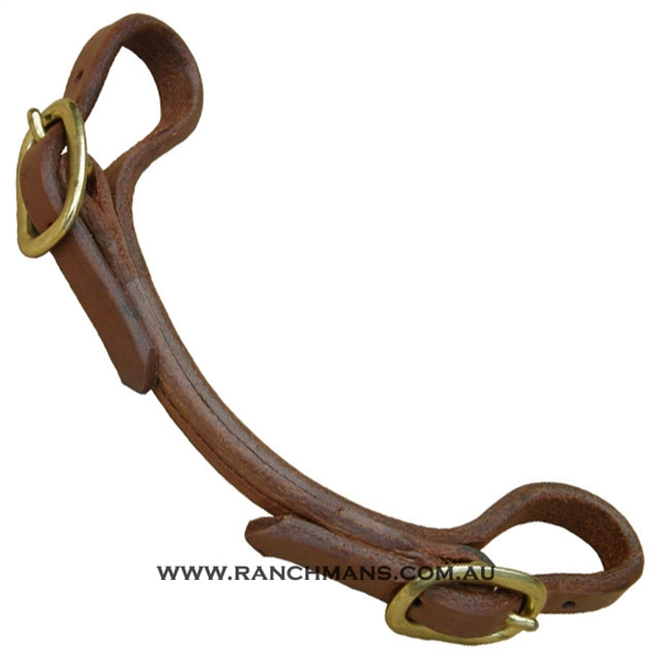 Ranchman's Premium Harness Leather Curb Strap