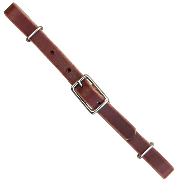 Ranchman's Burgundy Latigo Leather Curb Strap