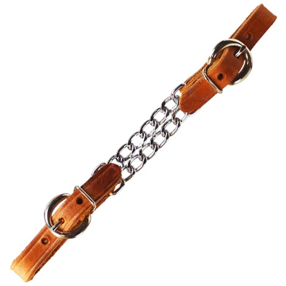 Ranchman's Leather Double Curb Chain-Harness Leather