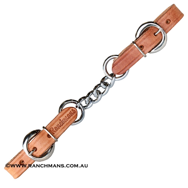 Ranchman's Leather Single Curb Chain-Harness