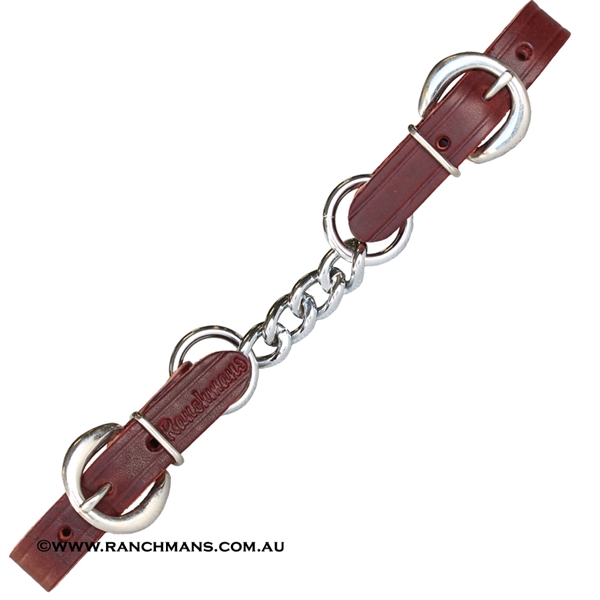 Ranchman's Leather Single Curb Chain-Latigo